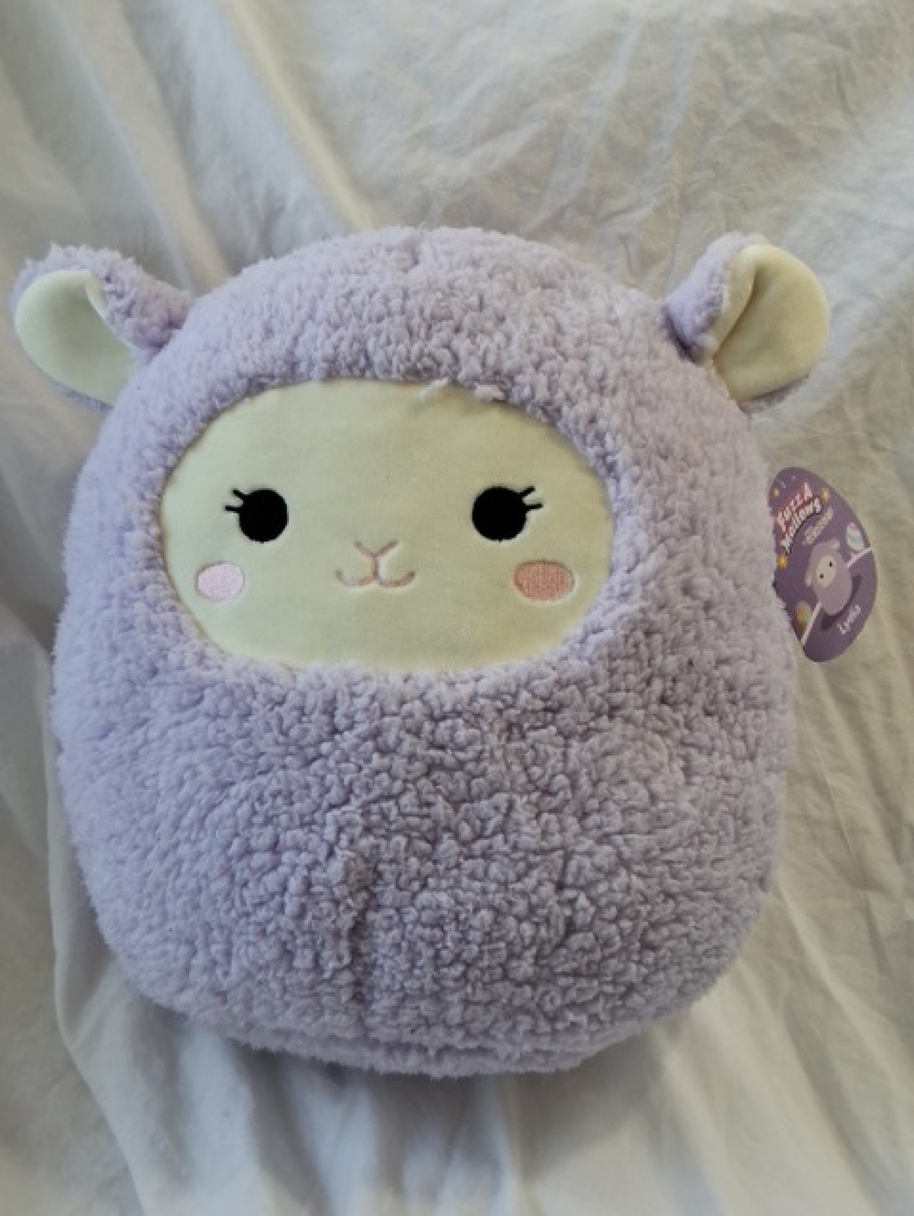 Squishmallows 12" FuzzAMallows Lydia the Lamb, NWT